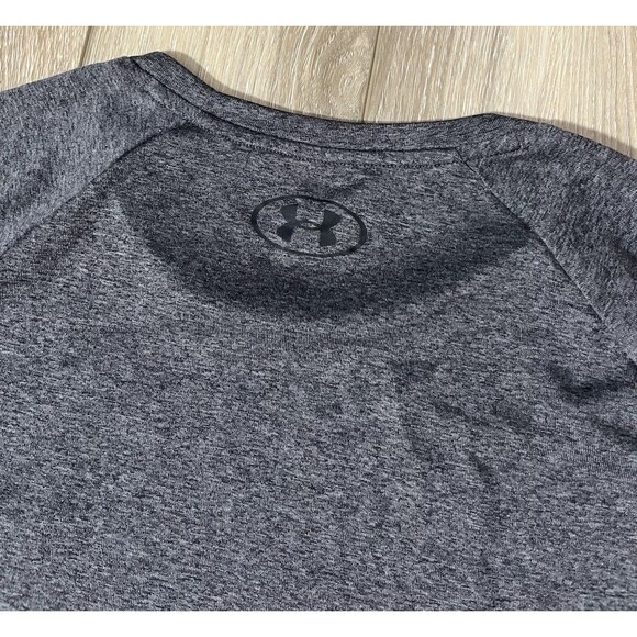 Under Armour Tech Tee Gray Short Sleeve Athletic Shirt Mens Sz Large - Picture 6 of 9